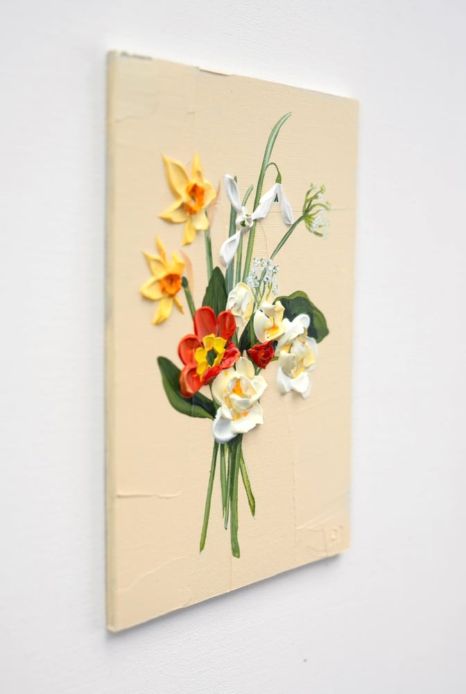 Image of Spring Posy On Butter Yellow 