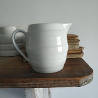 Image 7 of Lovely Simple White Banded Jugs