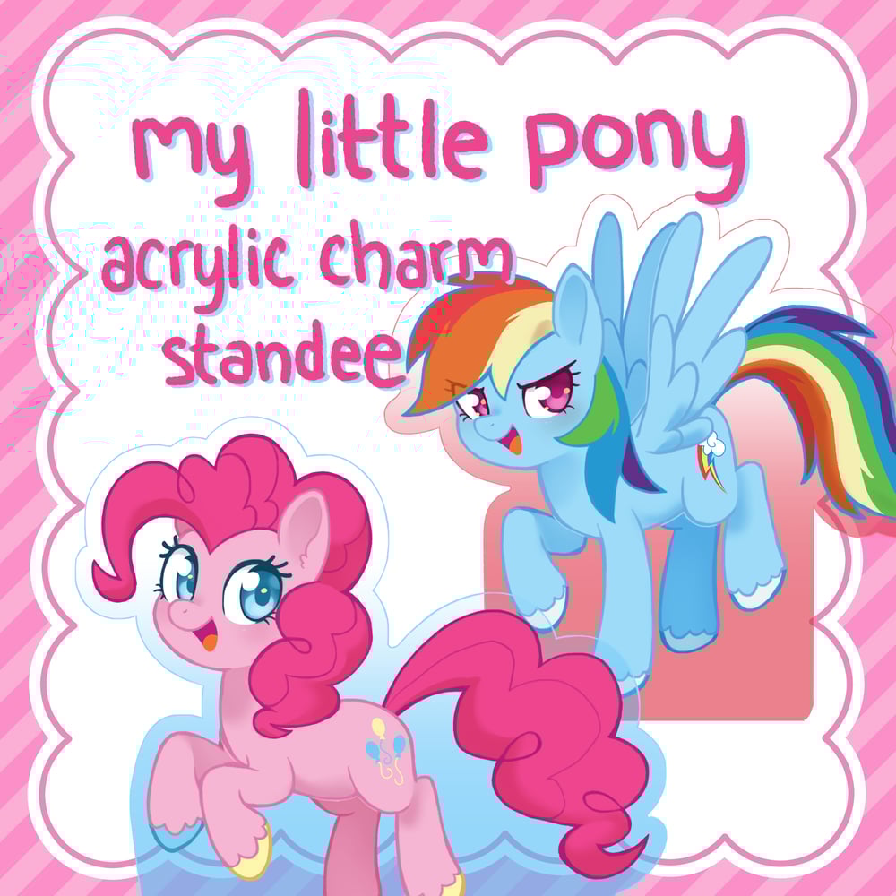 Image of My Little Pony Thick Acrylic Charm Standees