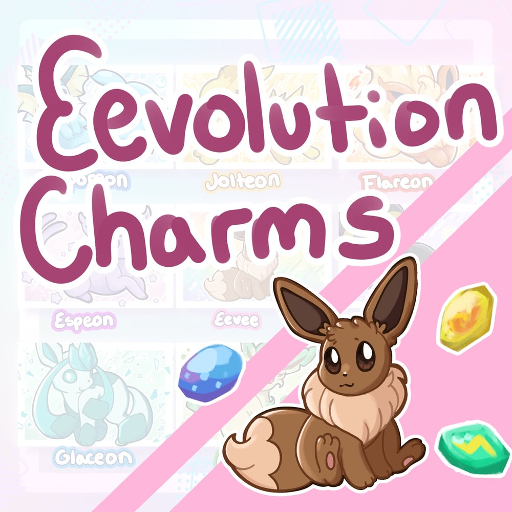 Image of Eevolutions 3D Acrylic Charm Standee