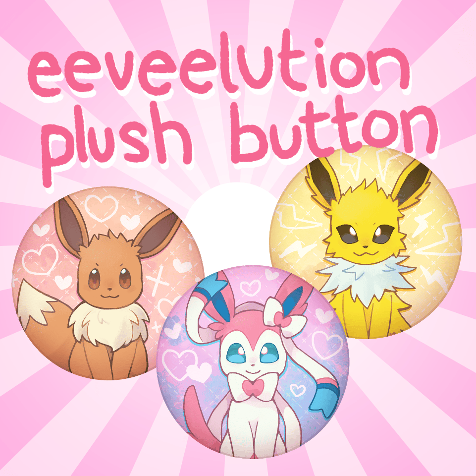 Image of Eevolutions Plush Buttons