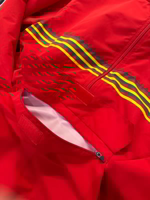 Image of ‘Yr Aran Anorac’  in Red (Unisex) 