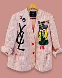 Image 3 of ✘ tWeeD bLaZeR  ✘ Ibiza blazer ✘upcycling jacKet ✘vintage