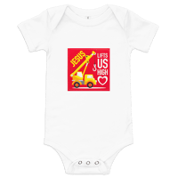 Image 2 of Baby short sleeve one piece (Jesus lifts us up)