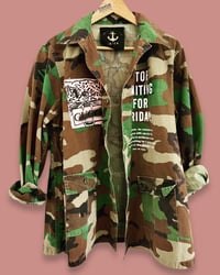 Image 3 of NO RISCO ¥ MILITARY JACKET ¥IBIZA ¥ CAMOUFLAGE ¥ UPCYCLED ¥ VINTAGE ¥ 