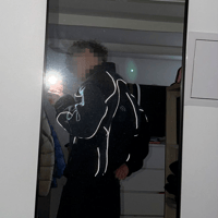 Image 3 of two-tone fleece jacket