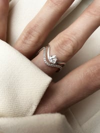 Image 2 of Bague ONDINE Trillion Argent