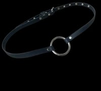 Faux leather Minimalist strapped O-ring accent waist belt