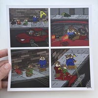 Image 1 of Chipmunk Drive By - Digital Print [W/ Sticker Bundle]