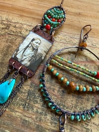 Image 3 of Asymmetrical 'Salt of the Earth' earrings . n17