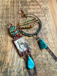 Image 9 of Asymmetrical 'Salt of the Earth' earrings . n17