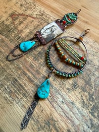 Image 10 of Asymmetrical 'Salt of the Earth' earrings . n17