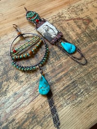 Image 11 of Asymmetrical 'Salt of the Earth' earrings . n17