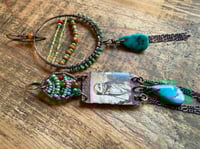 Image 14 of Asymmetrical 'Salt of the Earth' earrings . n17