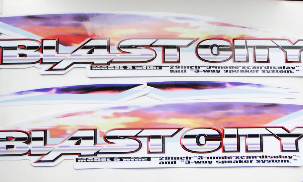 Image of SEGA Blast City: Candy Cabinet Side Art