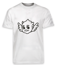 White Printed Cherub T-Shirt
