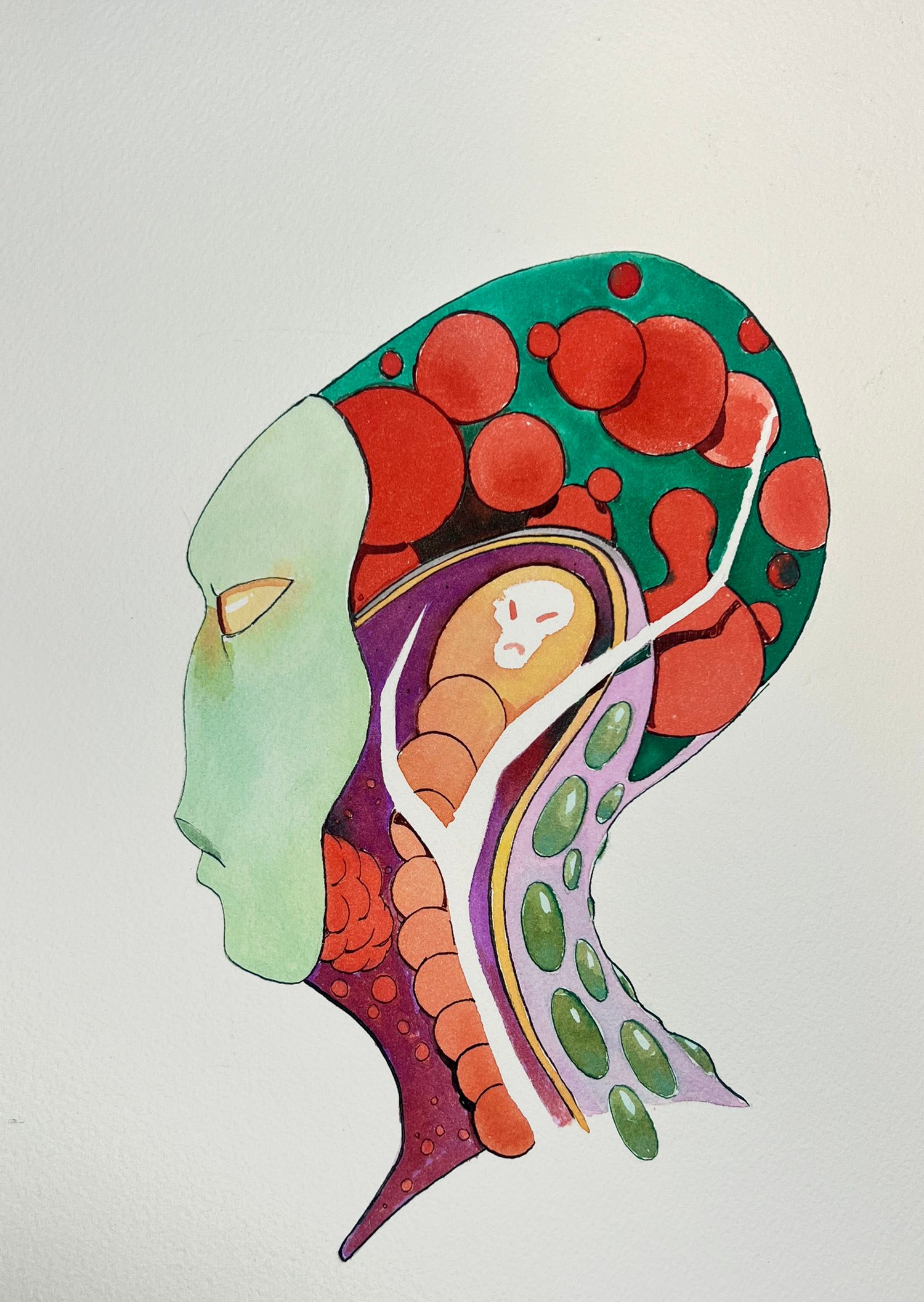 Image of Alienhead Sketch 8