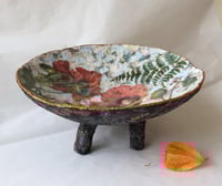 Image 1 of Handmade Paper Mache Bowl | Botanical Eco Home Decor – ArtMood