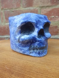 Image 1 of Cobalt Skull Plant Pot