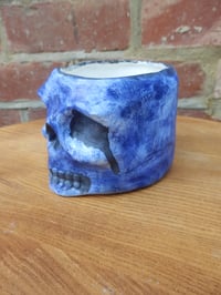 Image 5 of Cobalt Skull Plant Pot