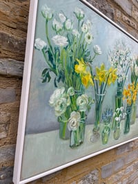 Image 6 of All the spring flowers.  Large Painting. Available from The White gallery, Cotswolds