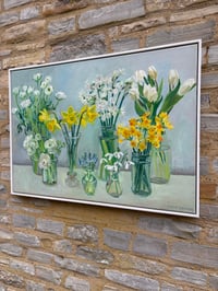 Image 5 of All the spring flowers.  Large Painting. Available from The White gallery, Cotswolds