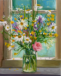 Image 1 of Wild Flowers against window