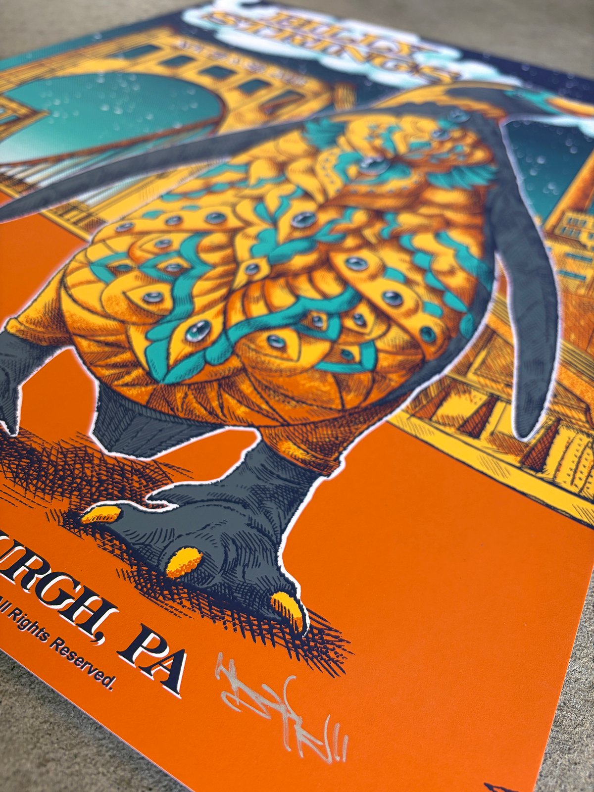 F4D Studios — Billy Strings 2025 Pittsburgh Posters