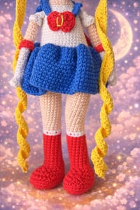 Image 4 of Handmade Sailor Moon Inspired Crochet Doll