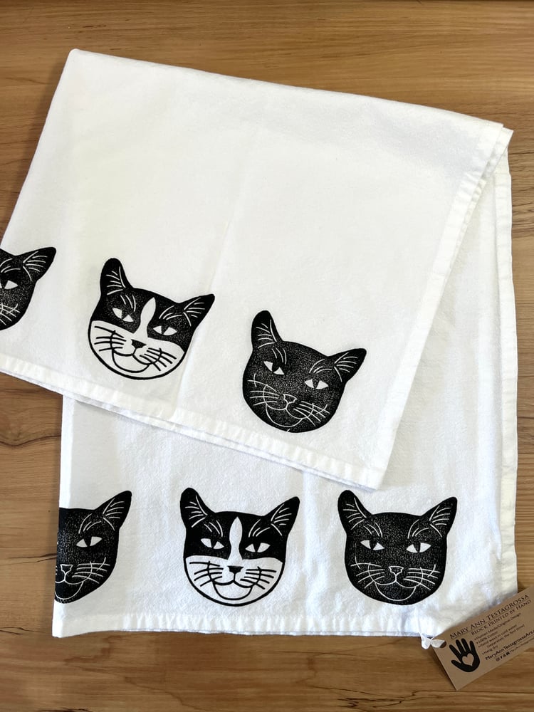 Image of Kitty TeaTowel (dish towel)