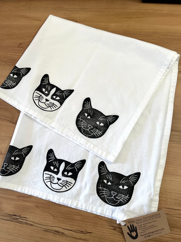 Image of Kitty TeaTowel (dish towel)