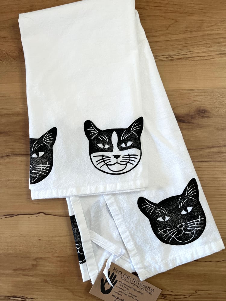 Image of Kitty TeaTowel (dish towel)