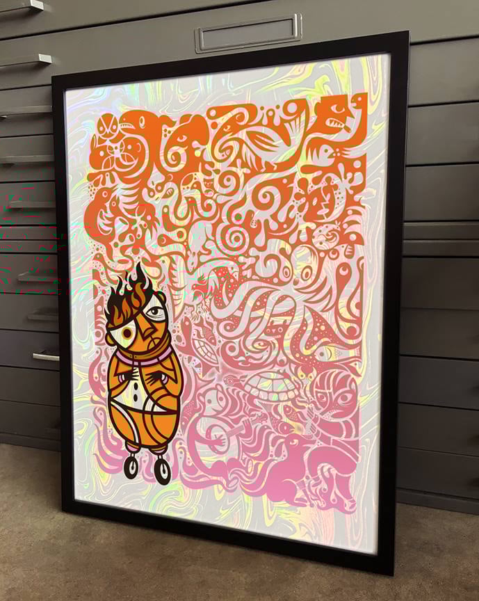 F4D Studios — Casual Chaos (Orange) 2025 Art Prints