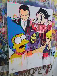 Image 4 of “the deer in the road ” (original painting)