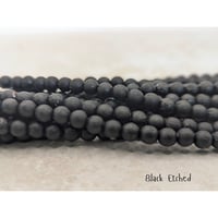 Image 3 of 6mm Czech Glass Druks (25pc) | Matte + Picasso + Etched Rounds | Czech Glass Beads 