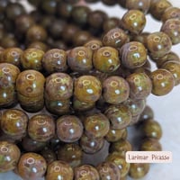 Image 7 of 6mm Czech Glass Druks (25pc) | Matte + Picasso + Etched Rounds | Czech Glass Beads 