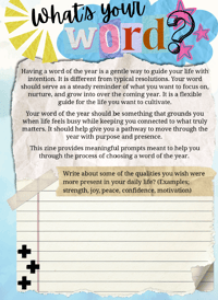 Image 1 of Find Your Word Journal Zine Digital Download