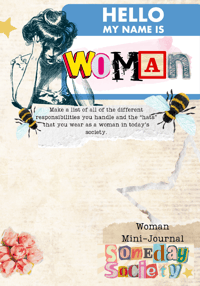 Image 3 of Hello My Name Is Woman Journal Zine Digital Download