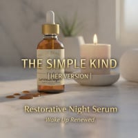 Image 1 of THE SIMPLE KIND: HER VERSION Luminous Night Oil - Neroli + Bakuchiol | 1 oz (Batch 001) 