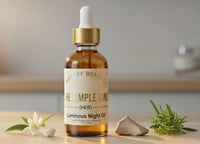 Image 3 of THE SIMPLE KIND: HER VERSION Luminous Night Oil - Neroli + Bakuchiol | 1 oz (Batch 001) 
