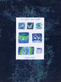 Image 1 of sea angels inner world sticker sheet