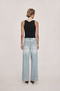 Image 2 of marle border jean faded blue