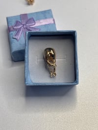 Image 3 of Vintage 14K Gold Horse Rear Lapel Pin / Tie Tack | Funny Equestrian Novelty | 3.1g