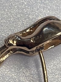 Image 7 of Vintage 14K Gold Horse Rear Lapel Pin / Tie Tack | Funny Equestrian Novelty | 3.1g