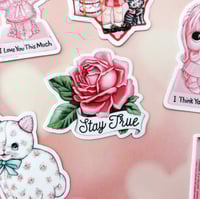 Image 5 of Stay True rose sticker 