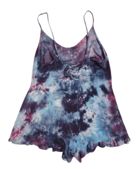 Image 4 of Size Medium- Short Shorts Romper -Chill in Every Stitch 🌀