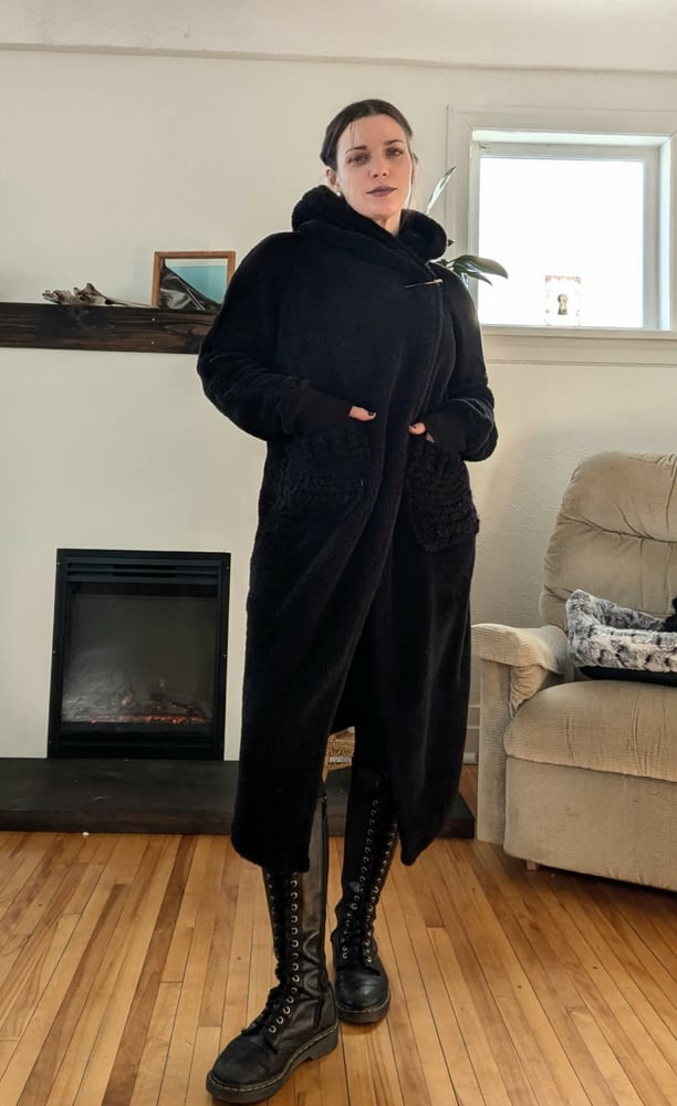 Image of Snake Back Hooded Robe