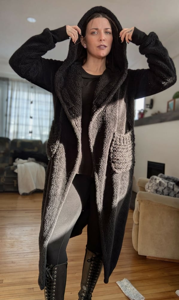 Image of Snake Back Hooded Robe