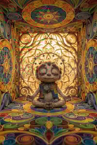 Quilled-Mandala Meditator (Digital)