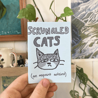 Image 1 of scrungled cats - mspaint artzine :3